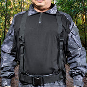 X-Shaped Suspenders Outdoor Mens Harness Radio Bag For Hunting