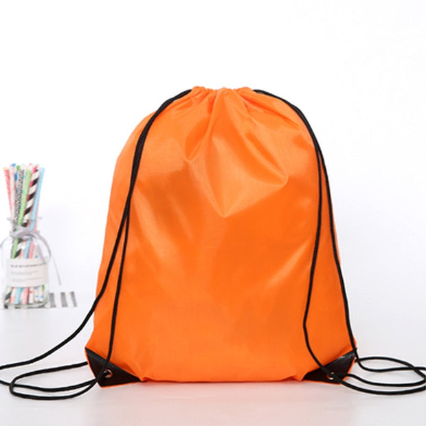 Portable Sports Gym Bag Nylon Drawstring Bags Belt Riding Backpack