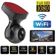 Car DVR Camera 1080P Night Dash Cam 170 Degree Wide Angle USB Video Recorder