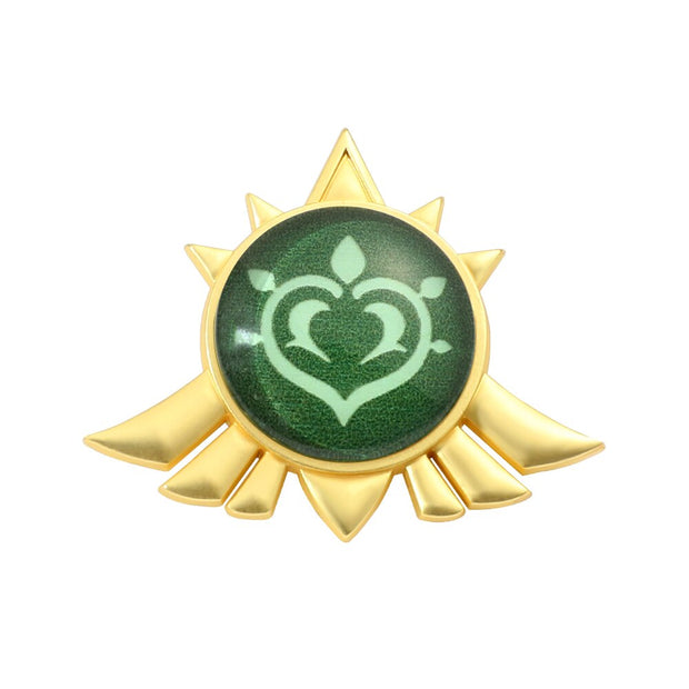 Genshin Impact Vision Luminous Pin Funny Badges for Backpack Jewellery
