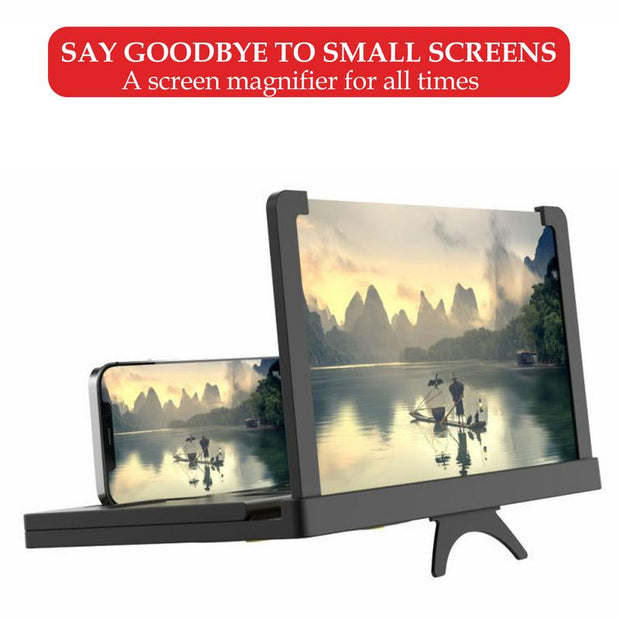 Laptop Desk Stand Computer Stand Holder Portable 3D Phone Screen Magnifier