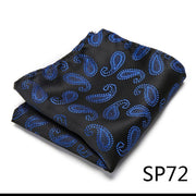 High Grade 2022 New Style Hot sale Silk Handkerchief Black Suit Accessories