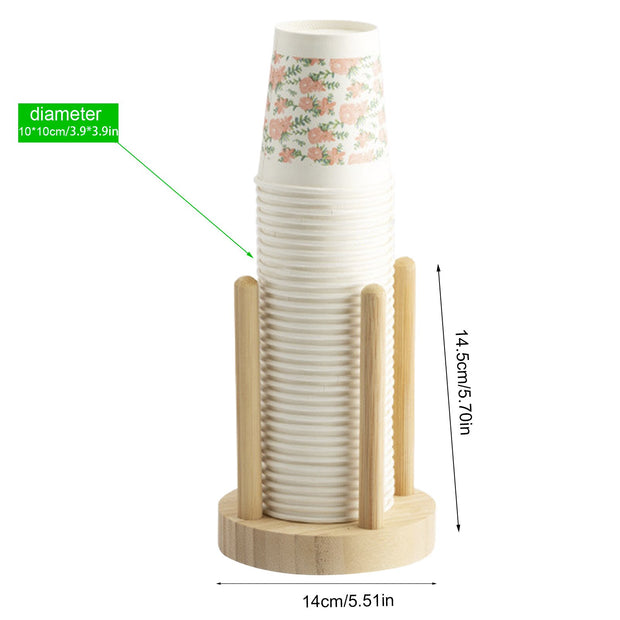 Disposable Cup Storage Holder Rack Shelf Water Tea Cups