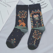 Socks Harajuku Breathable Ins Tide Korean Middle Tube Net Red Street