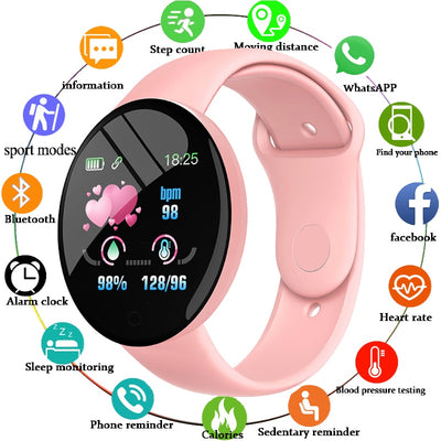 D18 Pro Smart Watch for IOS Android Men Women Bluetooth Fitness Tracker