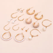 Drop Earrings Set Women Bohemian Butterfly Pearl Star Dangle Earrings 2022
