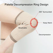 2Pcs Men Women Winter Cashmere Knee Warmer Elastic Compression Sleeves