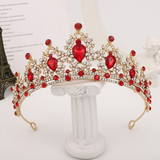 Quality Gold Colors Crystal Crown for Girls Small Tiaras Headdress Prom