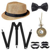 1920s Party Clothing Great Gatsby Gangster Costume Accessories Set