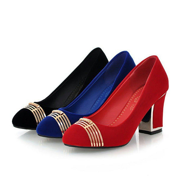 Karinluna Dropship Big Size 33-50 Fashion Slip On Women Pumps