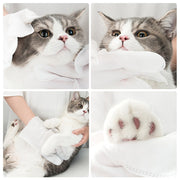 Pet Disposable Wipes Gloves Cats Bathing Wipes Dogs Washing Wipe