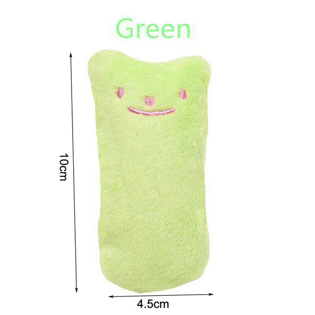 Plush Pillow Cat Toy Pet Kitten Chewing Vocal Toy Claws Thumb Bite