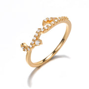 Arabic Love Statement Rings For Women Handmade Kolye Crystal Wedding Ring