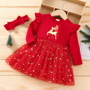 0-3 Years Christmas Dress Infant Newborn Baby Girls