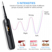 LED Electric Sonic Scaler Toothbrush Set Stains Dental Calculus Remover