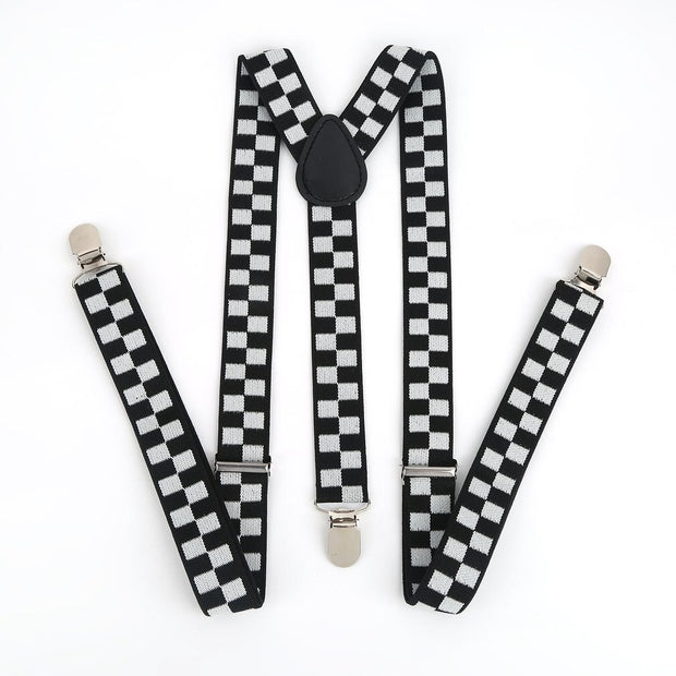 Y Shape Elastic Clip-on Suspenders Strap Pants Braces Adjustable Braces