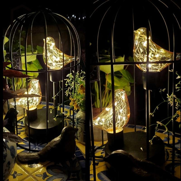 Creative Birdcage Iron Hollow Table Lamps
