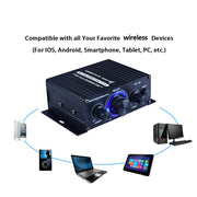 200W+200W Professional Home Amplifiers HiFi Stereo Audio Power Amplifier