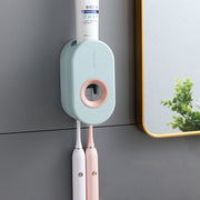 Adhesive Automatic Toothpaste Squeezer Set, Wall-mounted Toothpaste Holder