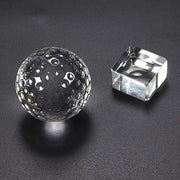 Crystal Golf Ball Figurine Glass Sphere Paper Weight Home Decor Ornaments