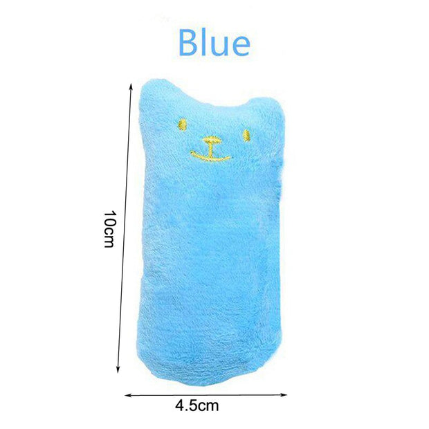 Plush Pillow Cat Toy Pet Kitten Chewing Vocal Toy Claws Thumb Bite