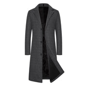 Male Casual Warm Solid Fleece Jacket Men's Stand Collar Long Sleeve