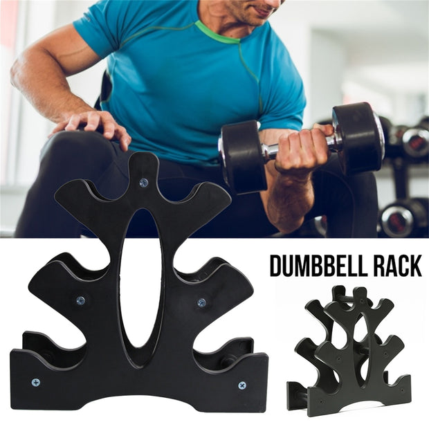3-Tier Dumbbell Storage Rack Home WeightLifting Tower Stand Weight Lifting Dumbbell