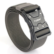 New Tactical Belt Quick Release Alloy Buckle Soft Nylon