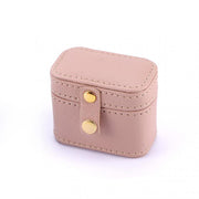 6.5*4*5.5 CM Mini Jewelry Storage Box PU Leather Portable Earring Ring Box