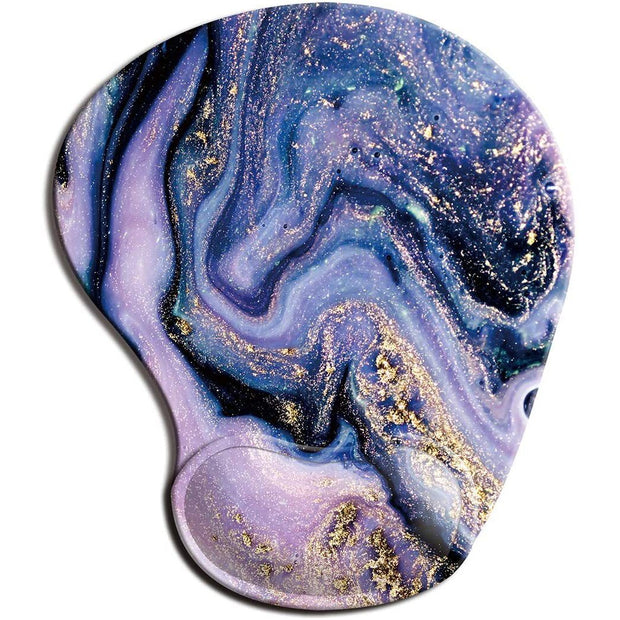 Flower Ergonomic Mouse Pad with Wrist Rest Non-Slip Rubber Computer Mat