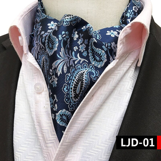 Fashion Men's Necktie Scarf British Vintage Polka Dot Cravat Suit Neck Ties