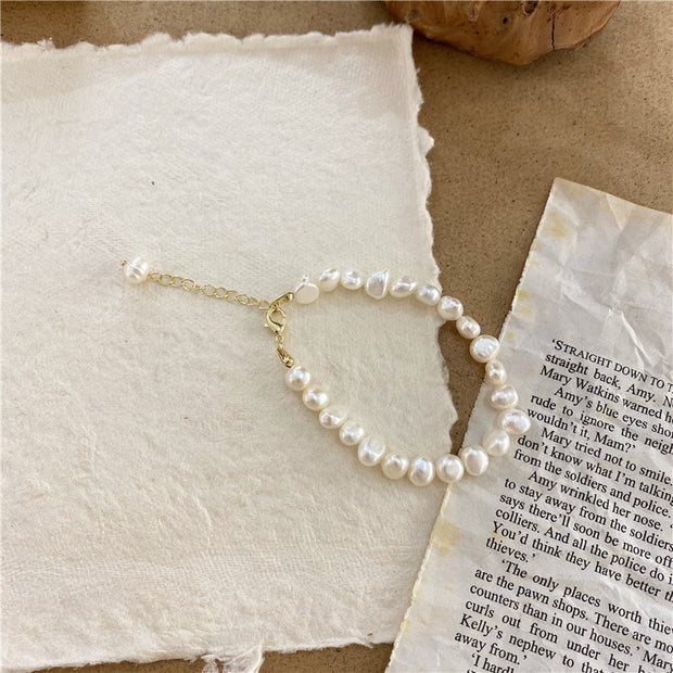 Natural Freshwater Pearl Choker Necklace Baroque Pearl Jewelry for Women