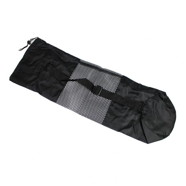 1 PCS Yoga Mat Bag Exercise Fitness Carrier Nylon Mesh Center Adjustable Strap