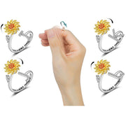 You Are My Sunshine Spinner Sunflowe Rings For Women Fidget Anti Stress