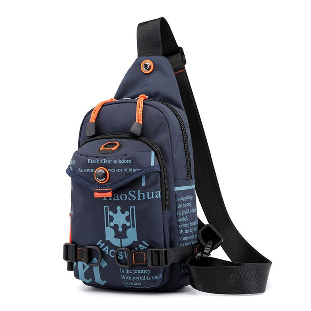 New Men Chest Bag High Quality Nylon Rucksack Knapsack Brand Famous