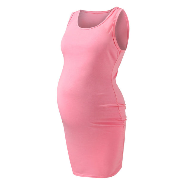 Sexy Womens Dress Maternity Casual Sleeveless