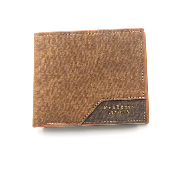Letter Matte Large-capacity Short Retro Two-fold Multi-function Wallet