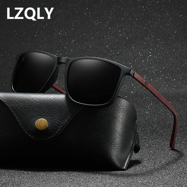 Luxury Square Vintage Polarized Sunglasses For Men Women