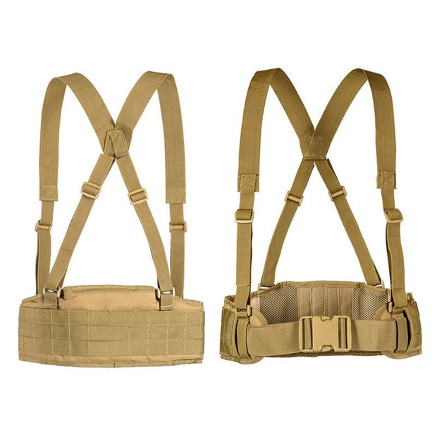 X-Shaped Suspenders Outdoor Mens Harness Radio Bag For Hunting