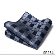 Classic 126 Many Color  Silk Pocket Square Male Brown Polka dot