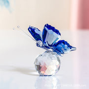 Crystal butterfly small ornament crystal small animal ornament home decore