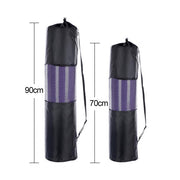 1 PCS Yoga Mat Bag Exercise Fitness Carrier Nylon Mesh Center Adjustable Strap