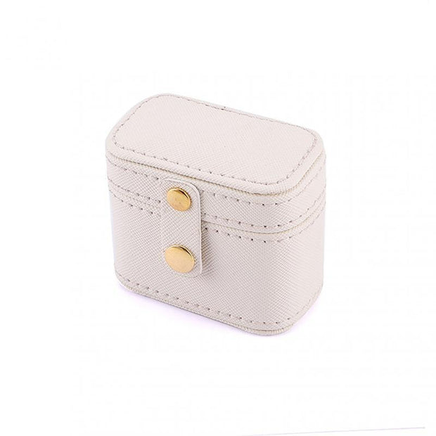 6.5*4*5.5 CM Mini Jewelry Storage Box PU Leather Portable Earring Ring Box