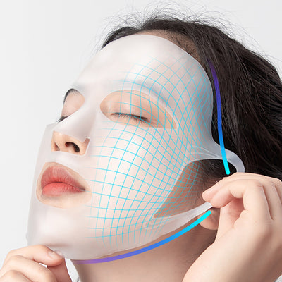Silicone Mask Face Women Skin Care Tool Hanging Ear Face Mask Gel Sheet Reusable
