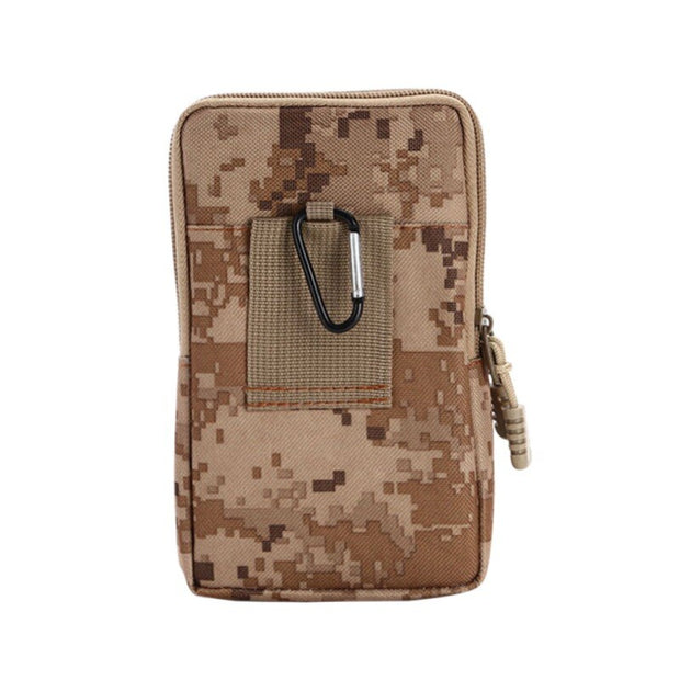 1 PC Mobile Phone Case Military Waist Bag Camo Waterproof Nylon