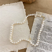 Natural Freshwater Pearl Choker Necklace Baroque Pearl Jewelry for Women