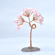 Natural Crystal Tree Amethyst Rose Quartz Olivine Lucky Tree Decor