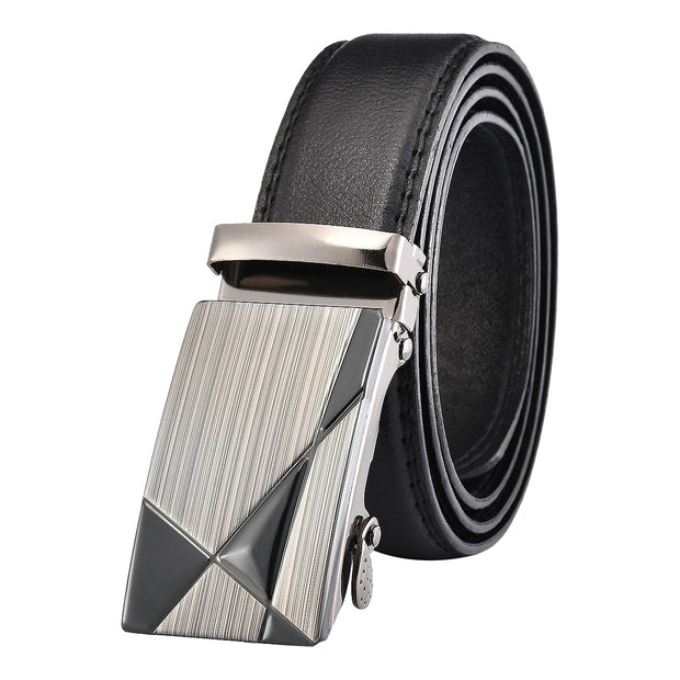 Automatic Buckle Belt PU Leather High Quality Belts For Men