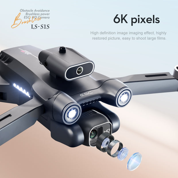 New S1S Mini Drone 4k Profesional 8K HD Camera Obstacle Avoidance