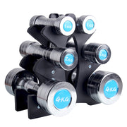 3-Tier Dumbbell Storage Rack Home WeightLifting Tower Stand Weight Lifting Dumbbell